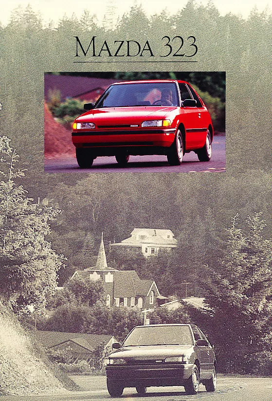  Folleto de venta original del Mazda 323 Hatchback de 1990 |  ebay