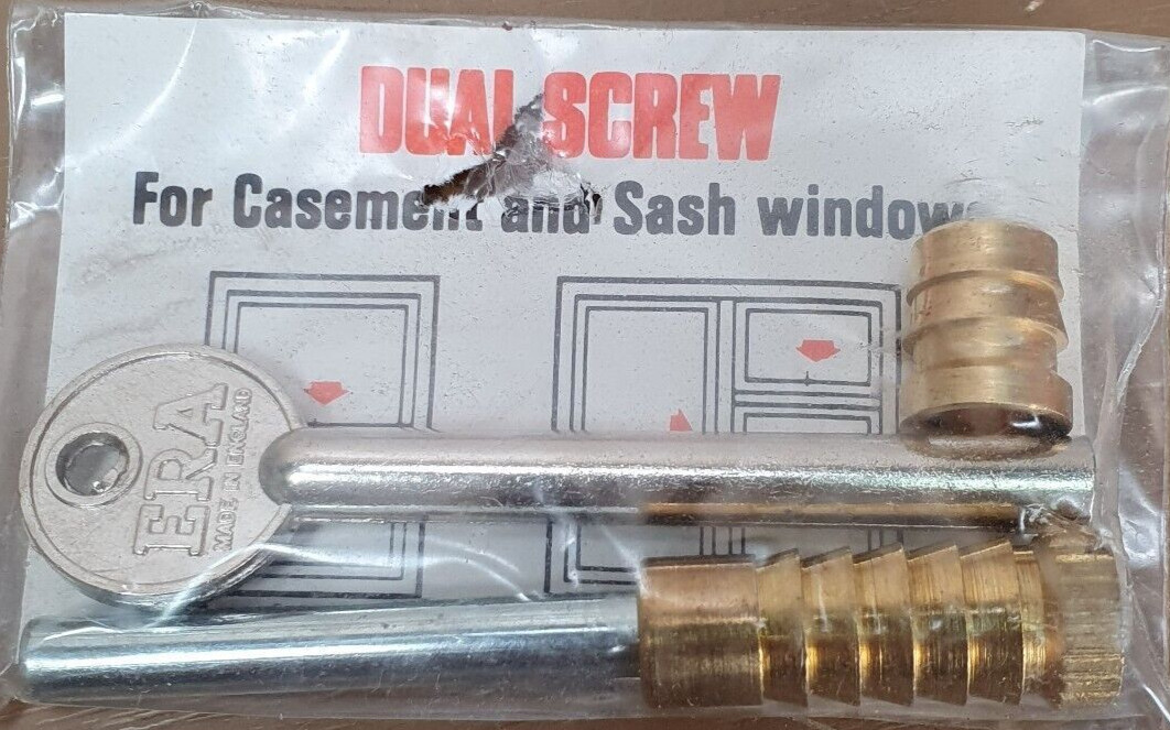 ERA BRASS SASH WINDOW BOLT SCREW LOCK 826-34 -O3