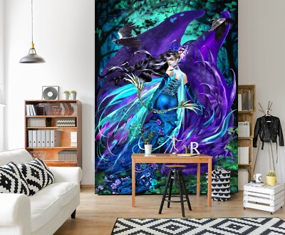 3D Wald Hexe ZHUC419 Tapete Wandbild Fototapete Ruth Thompson Ann