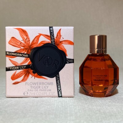 Viktor & Rolf Flowerbomb Tiger Lily Eau de Parfum MINI Splash Dab .24oz, 7ml NIB