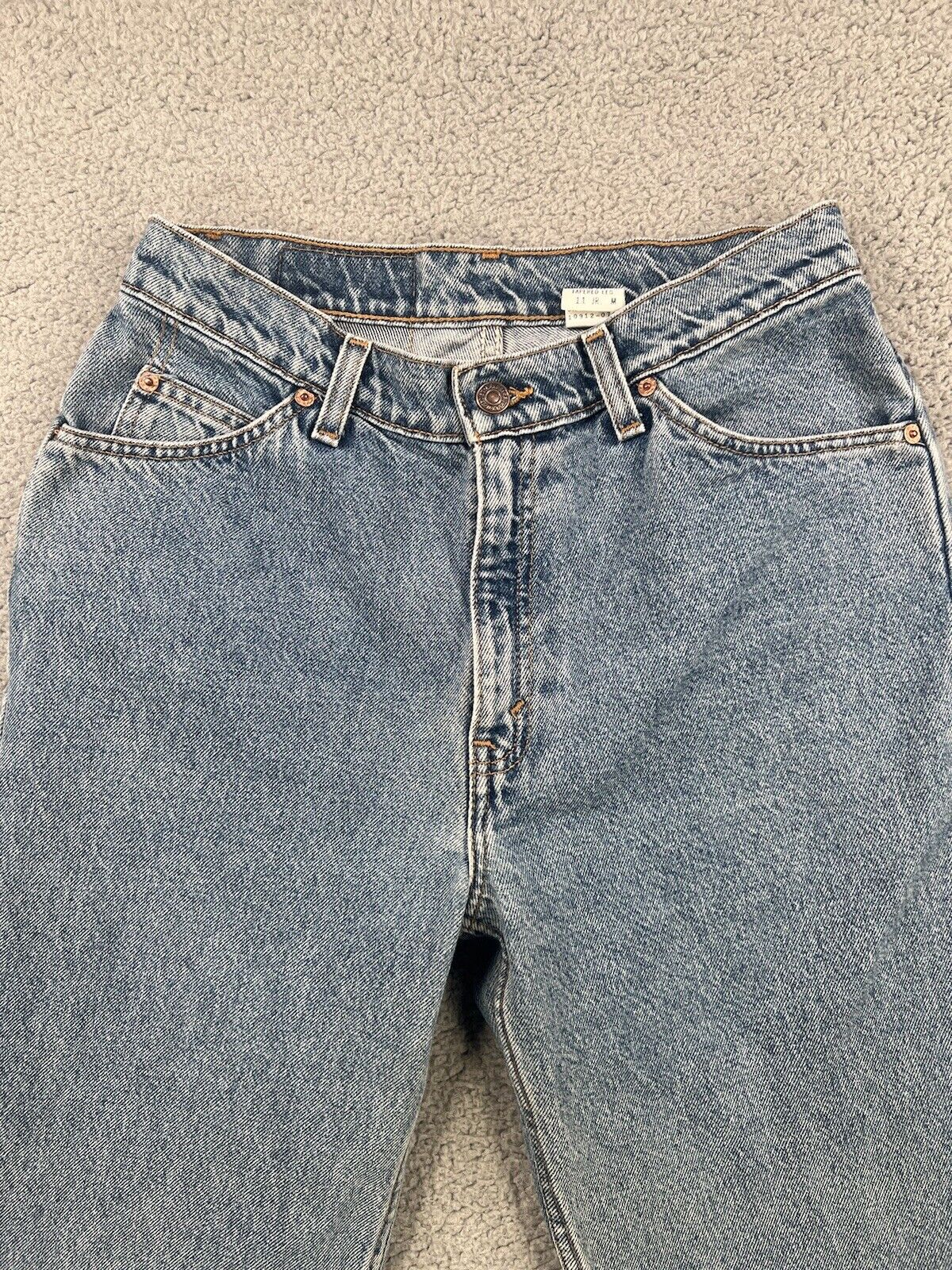 VINTAGE Levis Jeans Womens 11 Blue Junior M Orang… - image 4