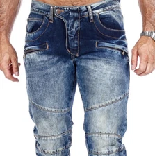 Cipo & Baxx LEVENT Mens Jeans Denim Blue CD252 REDUCED FROM 89€