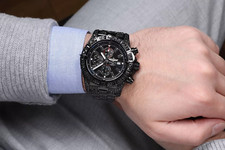 Breitling Super Avenger Chronograph A13370 PVD/DLC Coated with Black Diamonds 9