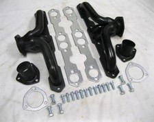 Super Short Small Block Chevy Black Exhaust Headers Impala Nova Corvette RETURN