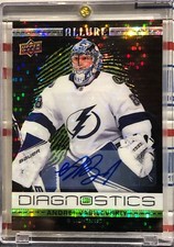 2020-21 UPPER DECK ALLURE ANDREI VASILEVSKIY, #D-8, AUTO, DIAGNOSTICS, CUP CHAMP