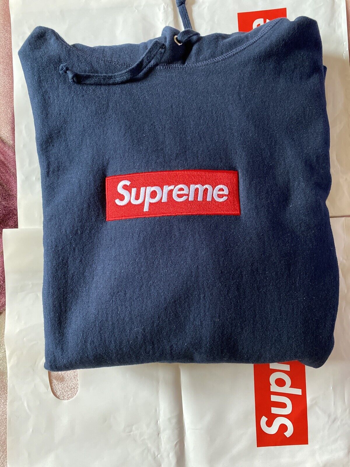 Navy Blue Supreme Box Logo