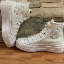 Size 5.5 - Converse Chuck Taylor All Star Lift Platform High Autumn Embroidery