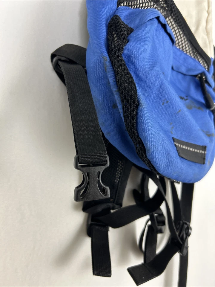 Mochila de hidratación Eddie Bauer azul beige sin vejiga 2 litros senderismo ciclismo H2o Foto 4 de 4