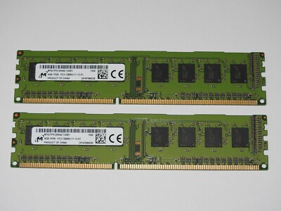 8GB Micron ( 2x4GB) RAM Arbeitsspeicher 1600MHz 12800U DDR3
