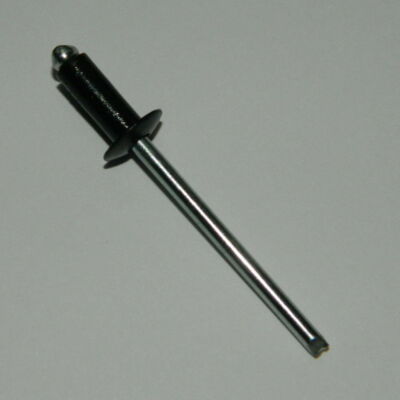 500 Stück  Standard Blindnieten 4,8 x 10  Flachkopf  ALU/STAHL  ,,Schwarz,,