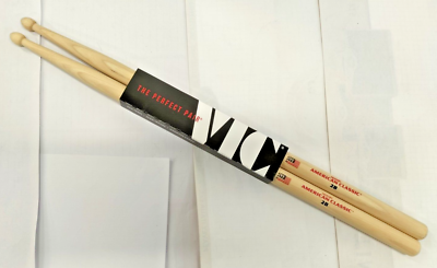 Bacchette Per Batteria Vic Firth American Classic® 2B - Hickory Americano, Punta Legno - Per Heavy Rock E Pratica - Foto 2