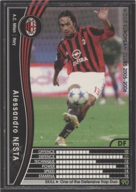 2005-06 Panini WCCF European Clubs - Alessandro Nesta #229/336 | eBay