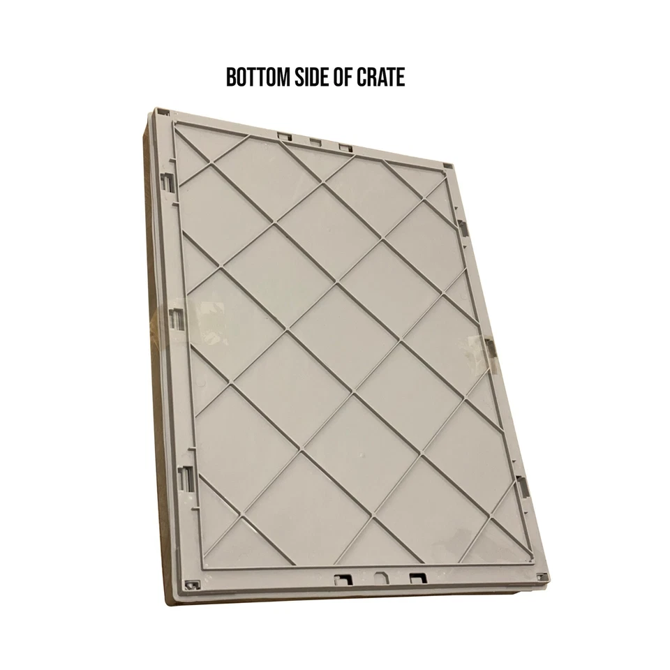 Strong Folding Collapsible Plastic Storage Crates Boxes Stackable Basket 32L New - Image 3 of 4