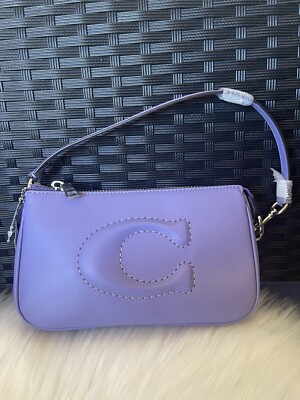 COACH CR364 Nolita 19 Smooth Leather With Stitched C Silver/Light