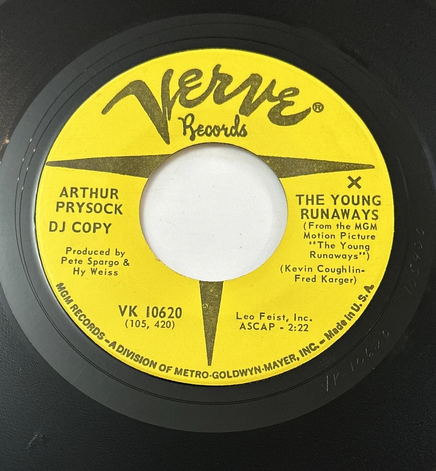 Arthur Prysock - The Young Runaways 7” Promo Northern Soul Vinyl Record VG+ - Изображение 3 из 4
