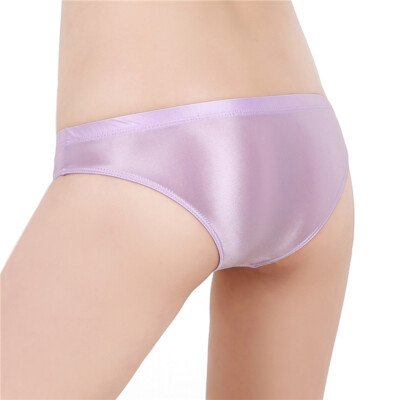 Low Waist Oily Shiny Briefs Underwear for Men Glossy Panties(S-XL)