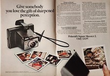 Polaroid Camera Magazine Ad Picture Advertisement Vtg Santa Retro Wall Art