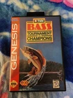 TNN Bass Tournament of Champions (Sega Genesis, 1993) Complete - TESTED