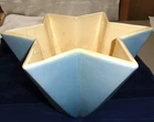 Weller American Art Pottery Star shape Vase Blue & White