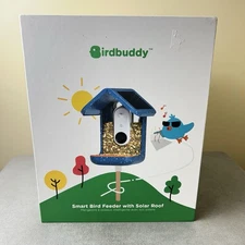 Bird Buddy Smart Bird Feeder With Camera Solar Powered Solar Roof