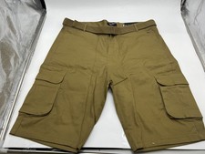 BLU ROCK BLUE ROCK GALAXY RUGGED TRAIL MEN CARGO SHORTS - SIZE: 42 - DARK KHAKI