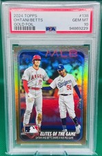 🔥🐐🔥2024 Topps Elites of the Game: Ohtani/Betts Gold Foil🔥PSA 10🔥