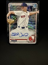 2020 Bowman Chrome Draft Autographs Shane Drohan Black Wave Refractor 1/1