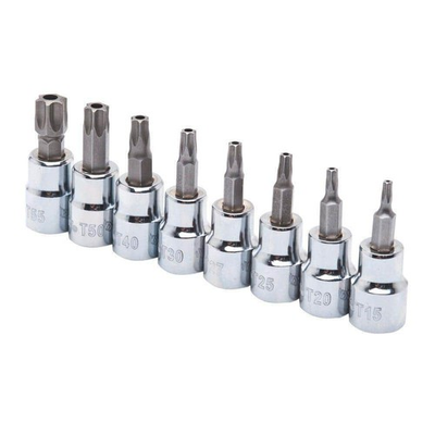 #ad Husky 3 8 in. Drive Tamper Proof Torx Bit Socket Set 8 Piece $9.95