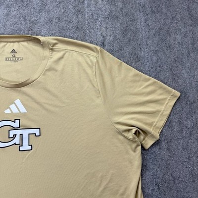 Georgia Tech Yellow Jackets Adidas Shirt Men XL Gold Climalite