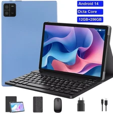2025 New Tablet PC 12GB RAM 256GB ROM 8000mAh HD 10" Android 14 Tablets 5G WiFi