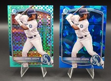 2025 Bowman Chrome Prospect DAWEL JOSEPH Aqua X-Fractor /125 & SAPPHIRE #BCP-8