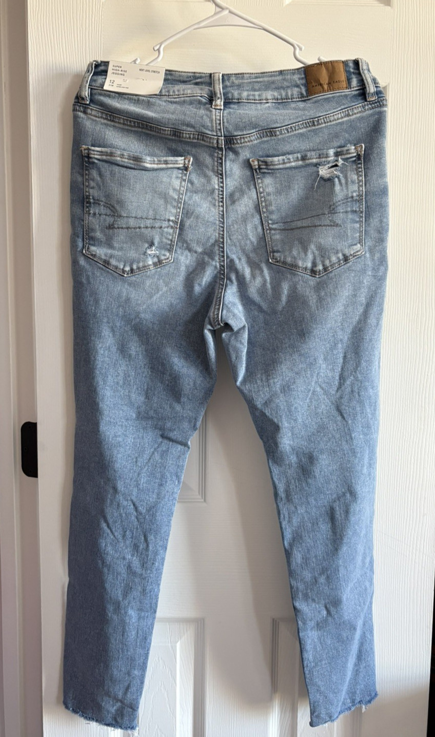 American Eagle Size '12 Short' Next Level Stretch Super High-Rise Jeggings image 2