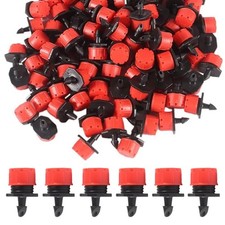 200pcs Adjustable Drip Irrigation Emitters 1/4 Inch Irrigation Drippers 360 Degr