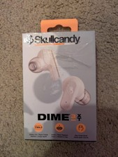 Skullcandy Dime 3 XT True Wireless In-Ear Earbuds- Bone Orange Glow- CR New 