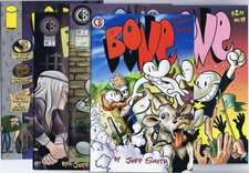 BONE # 14, 19, 44, 49, SCOURCEBOOK US Comics raccolta HI-GRADE