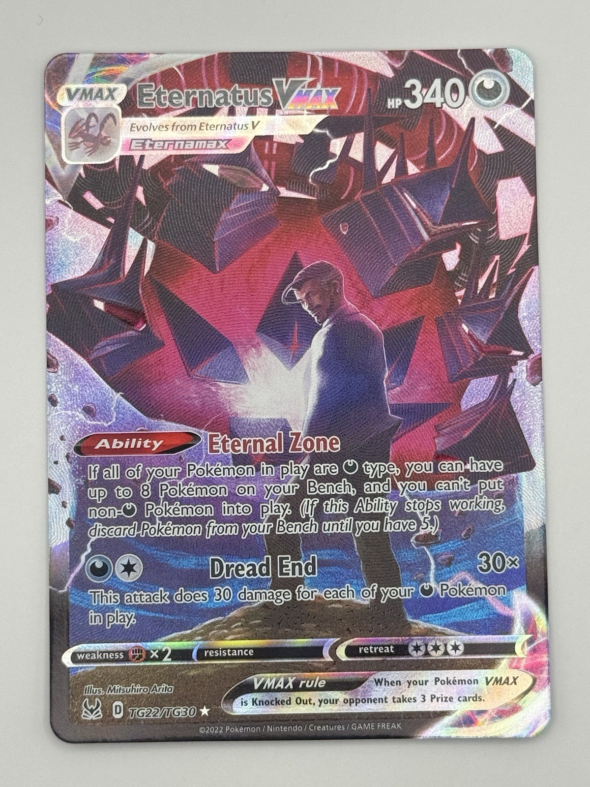 Eternatus VMAX TG22/TG30 Lost Origin Trainer Gallery Holo Rare Full Art NM
