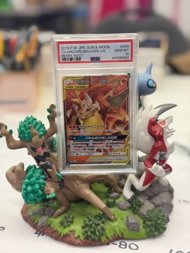 PSA 10 Charizard Braixen GX 008 Pokemon Sun & Moon Remix Bout Japanese 2019