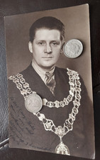London, William Hebden Mayor of Shoreditch 1934 Hackney, Muller RPPC  Kingsland