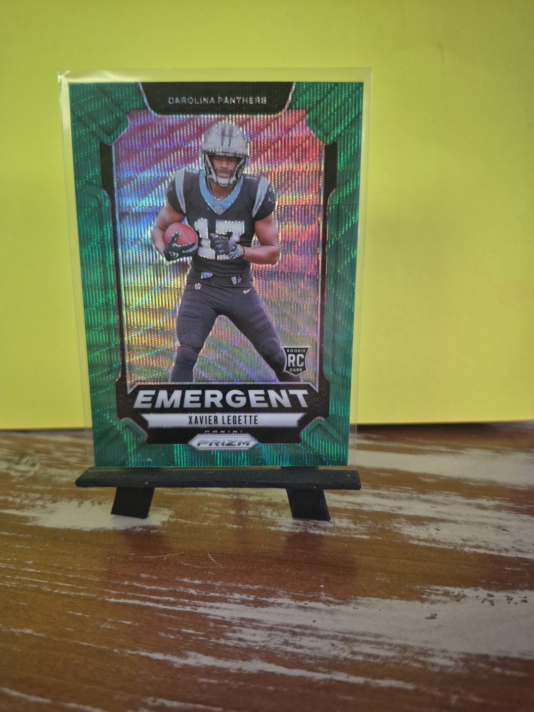 2024 Panini Prizm - Emergent Xavier Legette #15 Green Wave (RC)