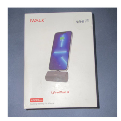 iWALK LinkPod 4 4500mAh Litening Dock Portable Charger for iPhone, White