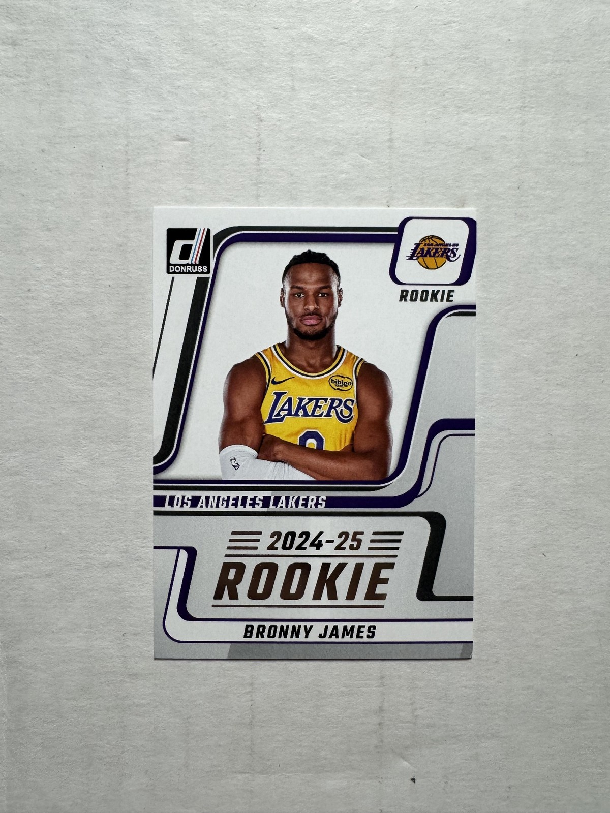 2024-25 Panini Donruss #NDA-BJL Bronny James Jr. Next Day Rookie Card RC