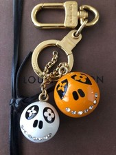 Louis Vuitton Halloween Jack  Lucy Keychain Ring Orange White M65377