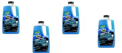 #ad 4 NEW ZEP 64 oz Septic System Liquid Treatment DEFENSE TANK amp; CESSPOOL TREATMENT $48.75