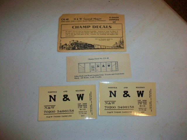 o gauge decals