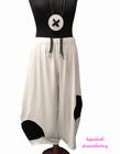 Pantalon Ballon Myo Lagenlook - Noir, Taille élastique, Jersey, 5 Tailles Disponibles