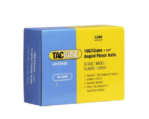Tacwise 16G Chiodi Angolati, Inclinati da 32 mm