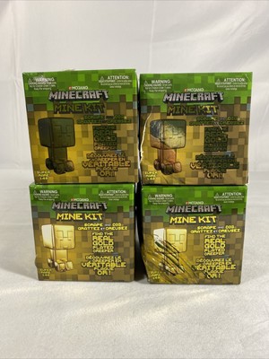 Minecraft Mine Kit Scrape Dig Mining Hidden Figure Gold Adventure Chest 4x Ebay