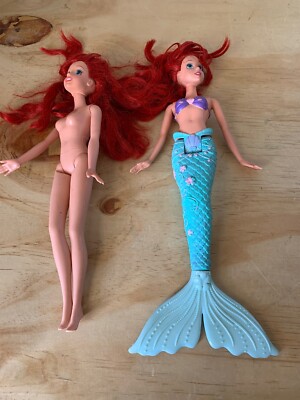 Disney Ariel The Little Mermaid Doll Lot Of 2