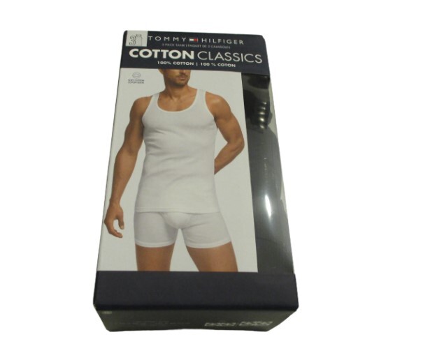 3 TOMMY HILFIGER RIBBED TANK TOP BLACK GRAY WHITE S M L XL XXL COTTON T-SHIRTS thumbnail 5