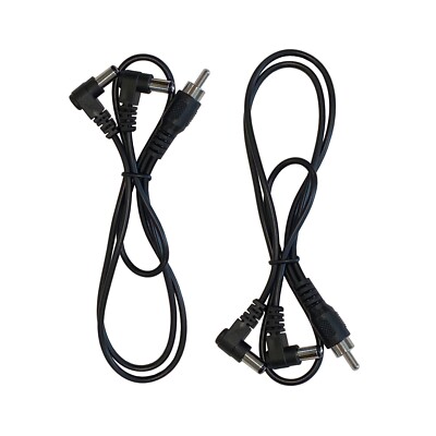 (2) Pack of 2 Way Split Effects Pedal DC Power Cables for CIOKS Power Supplies 